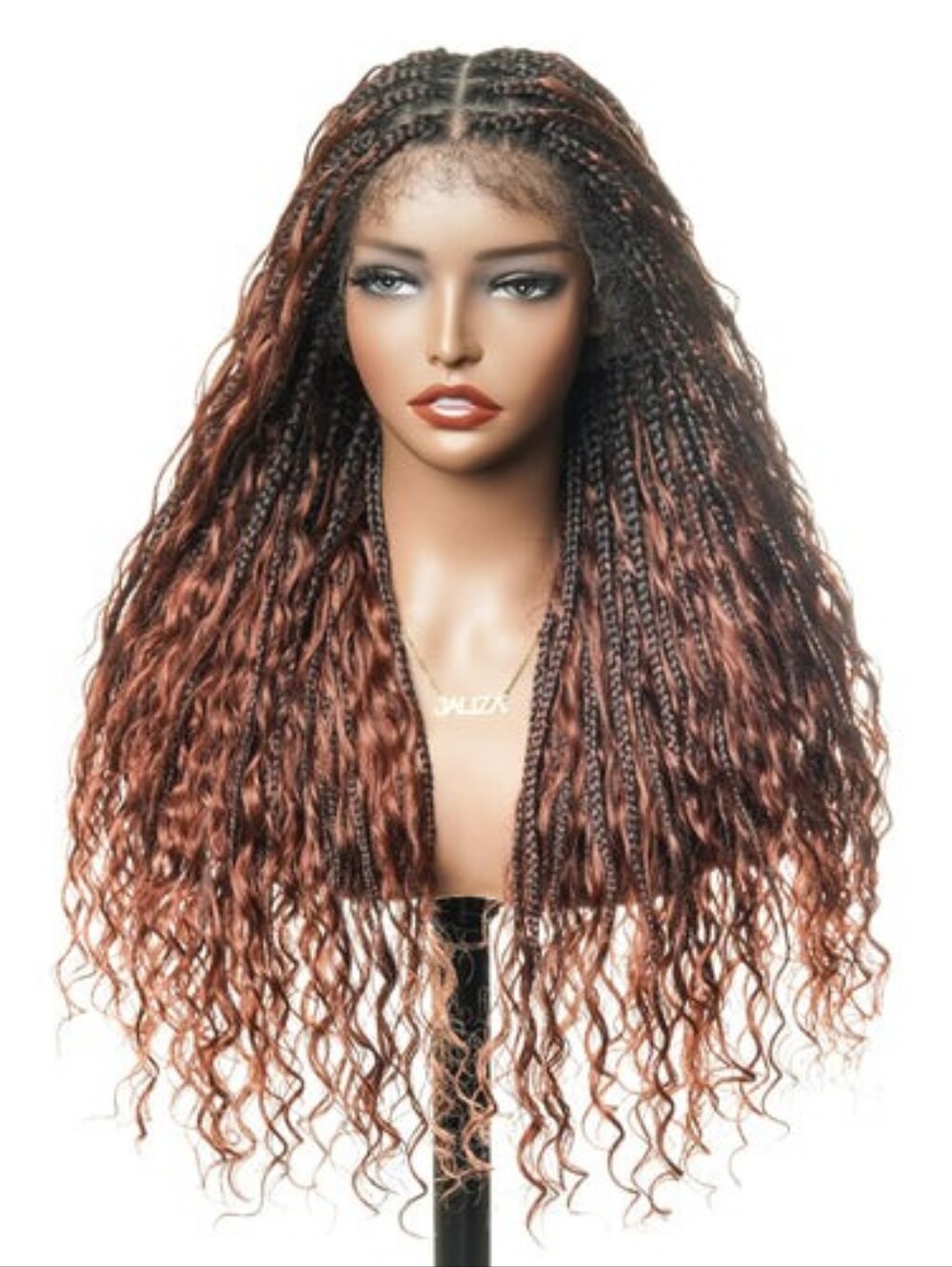 Bohemian Knotless Box Braid Lace Front Wig
